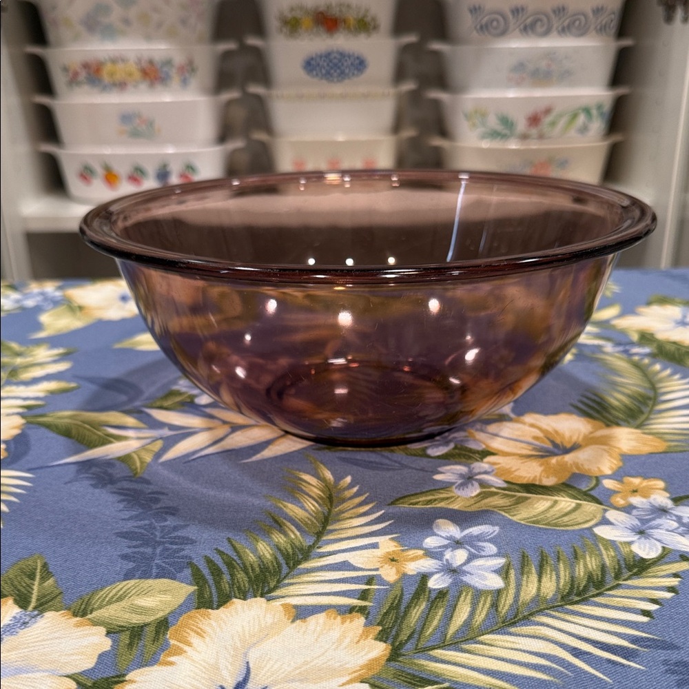 Pyrex Purple Glass Bowl